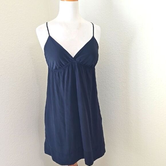 Yumi Kim Black Spaghetti Strap Babydoll Dress Small - Picture 1 of 6
